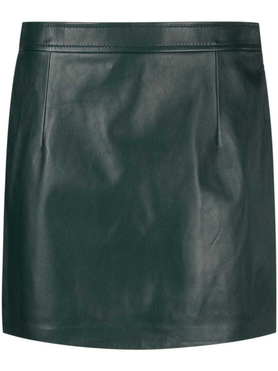 Marni Mini Leather Skirt In Black