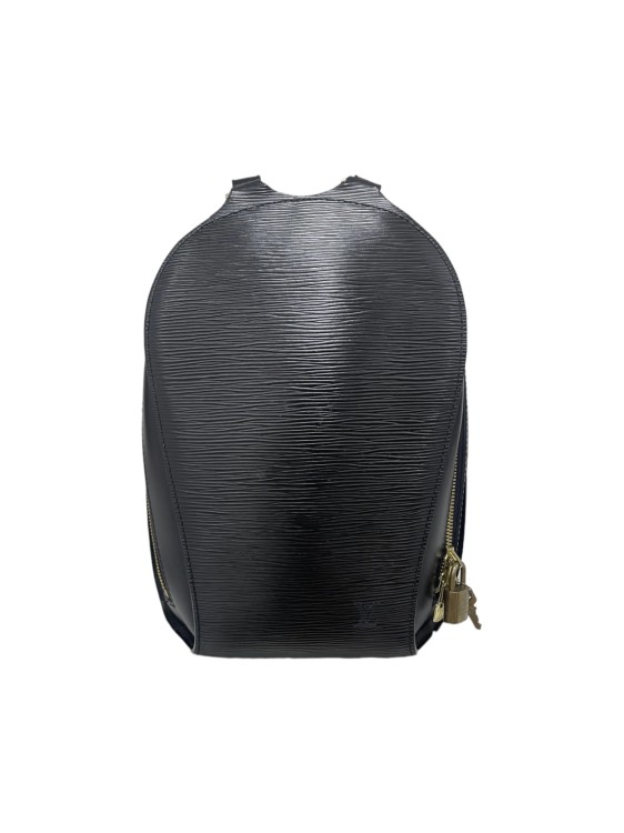 Pre-owned Louis Vuitton Golbelins Gm Black Epi Backpack