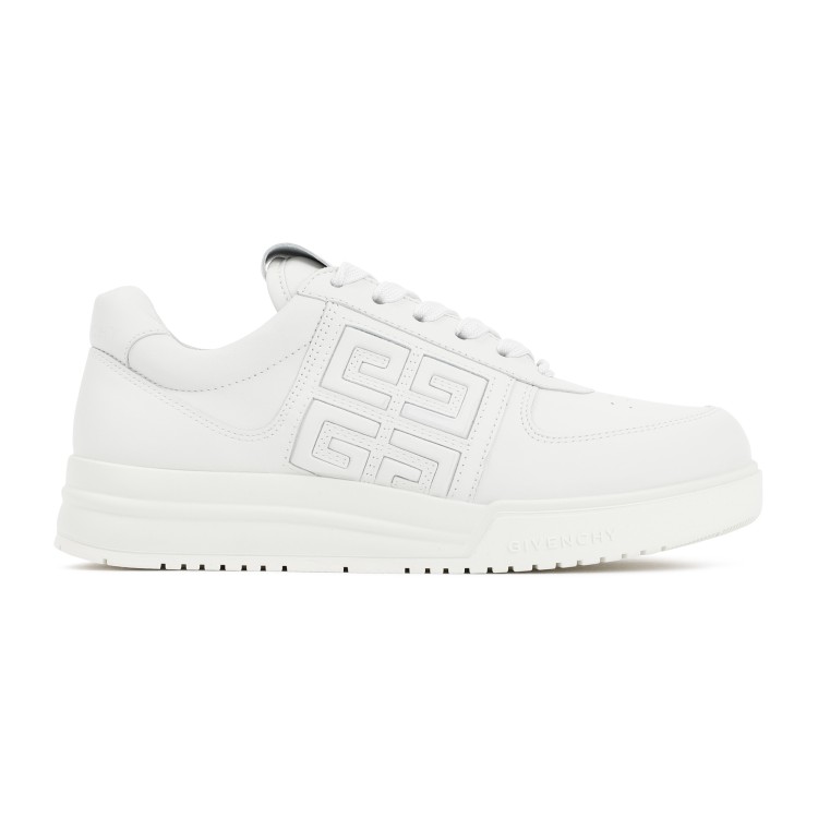 Givenchy White Leather G4 Basket Sneakers