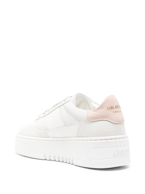 Shop Axel Arigato Orbit Vintage Leather Sneakers In White