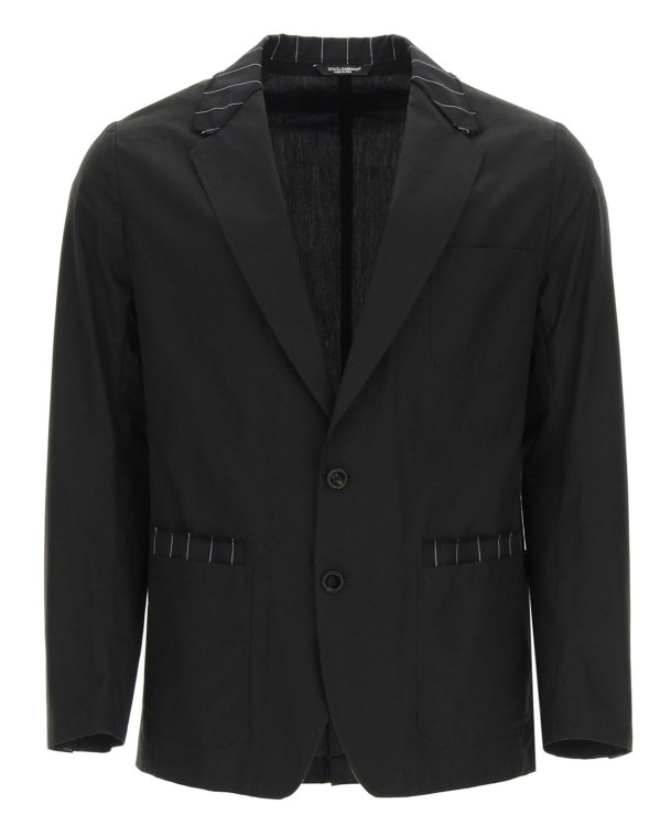 Shop Dolce & Gabbana Deconstructed Tailored Jacket In Black