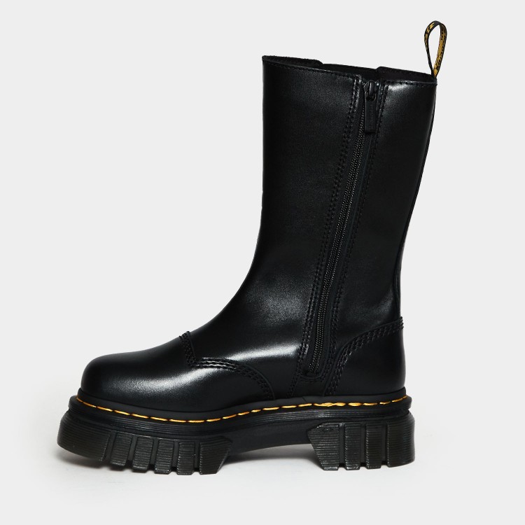 Shop Dr. Martens' Chelsea Boot Audrick Tall In Black Leather
