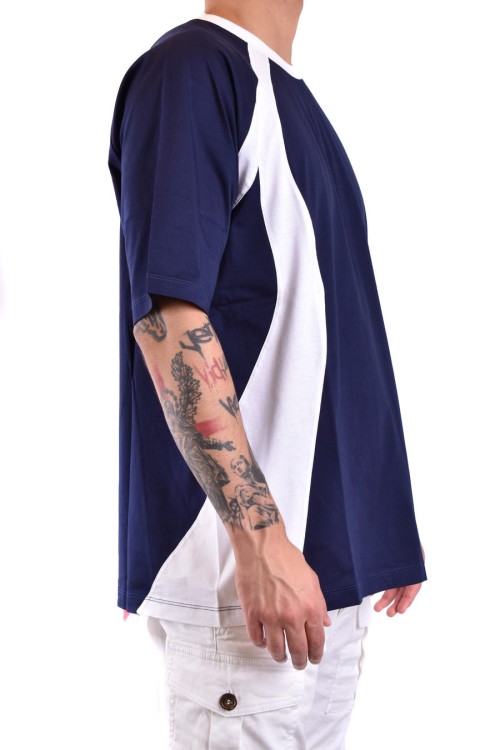 Dsquared2 Block Design Crew Neck Short Sleeve T-shirts In Blue
