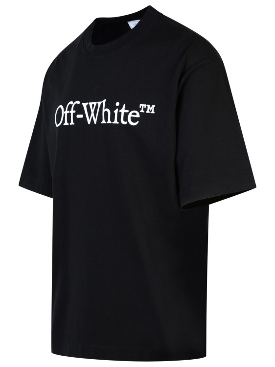Shop Off-white Big Bookish' Black Cotton T-shirt