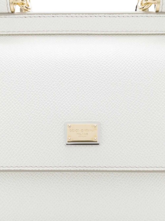 Shop Dolce & Gabbana Sicily' White Handbag In Leather