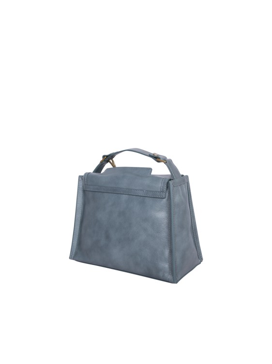 Shop Orciani Shoulder Strap Leather Bag In Grey