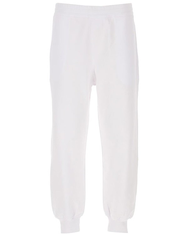 Shop Alexander Mcqueen Cotton Logo Sweatpants In White