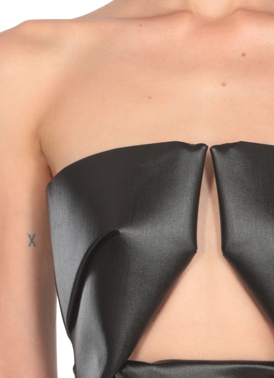 Rick Owens Form-fitting Black Evening Dress With Cutout Neckline In Black