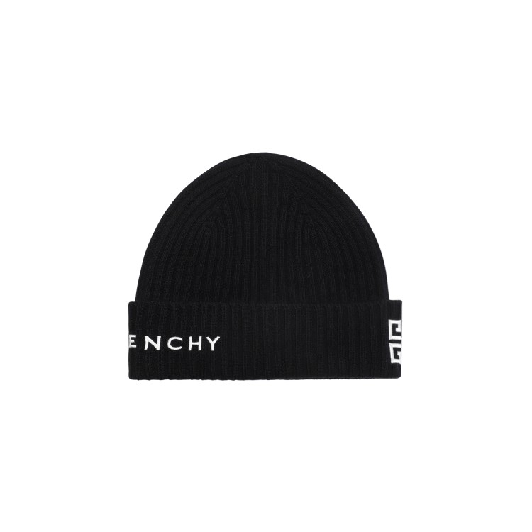 Givenchy Black And White 4g Beanie