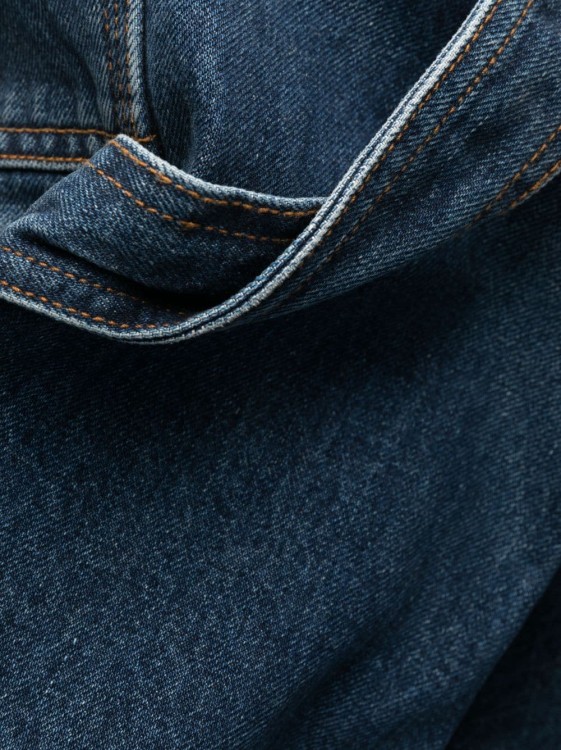 Shop Stella Mccartney Workwear Blue Denim Pants In Grey