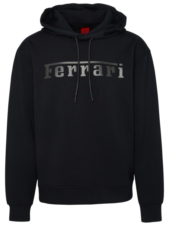 Shop Ferrari Black Viscose Sweatshirt