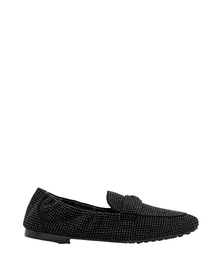 Tory Burch Woman Loafers Black Size 8 Leather In Black