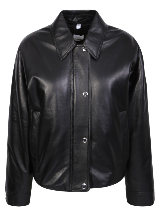 Shop Burberry Cut Ayton Leather Jacket In Neutrals