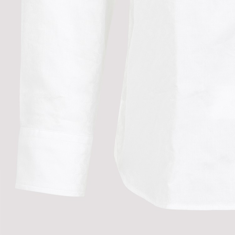 Shop Etro Roma White Cotton Shirt