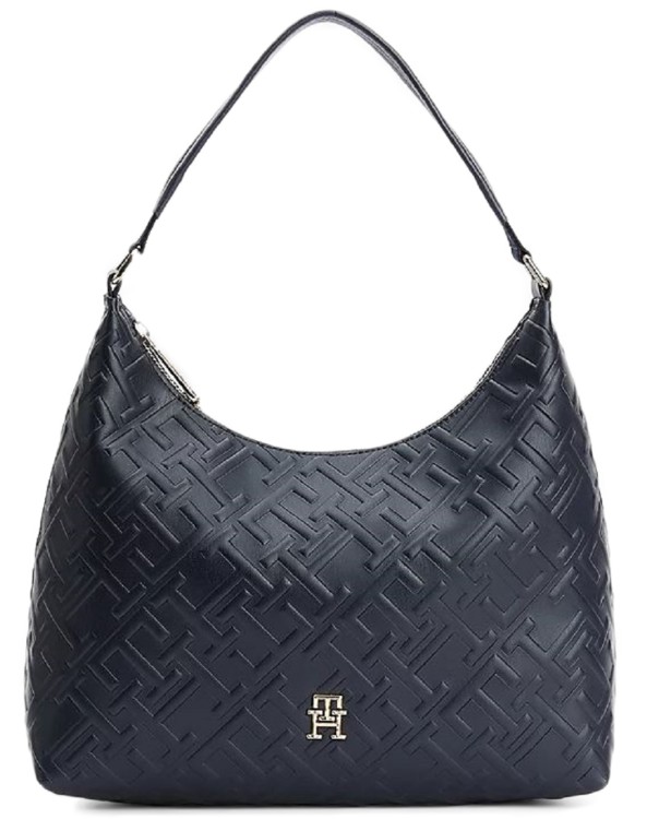 Tommy Hilfiger Blue Shopper Bag In Black