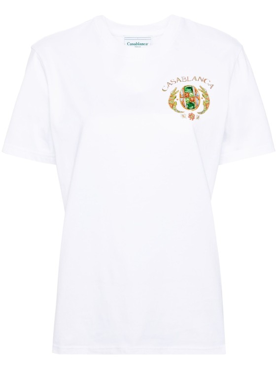 Shop Casablanca White Joyaux D'afrique Tennis Club T-shirt