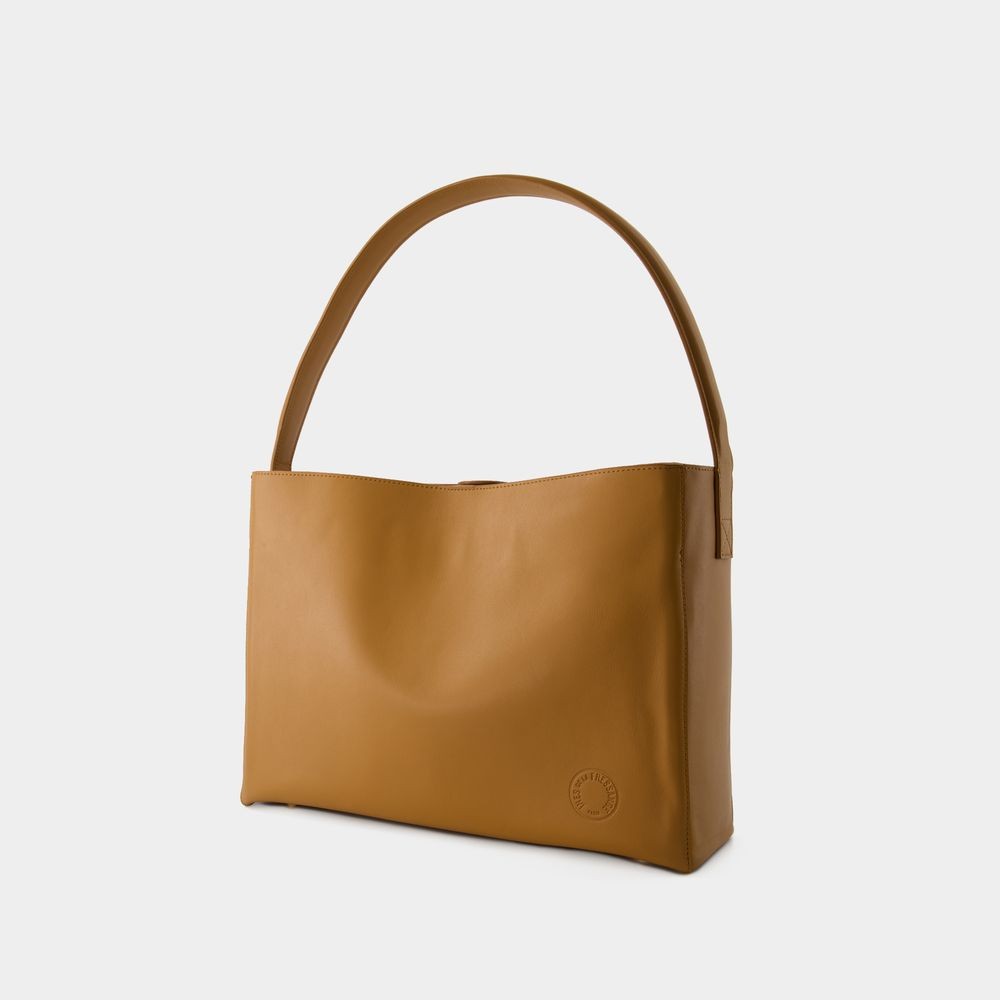 Ines De La Fressange Leonore L Shoulder Bag - Leather - Camel In Brown