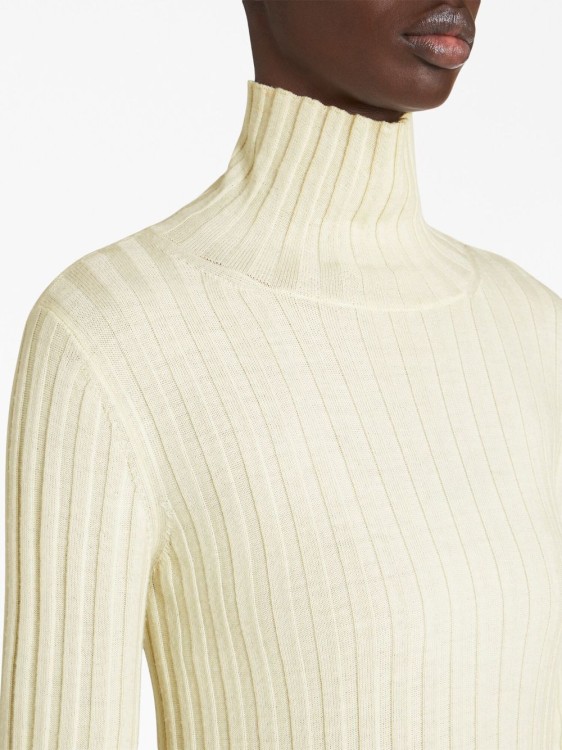 Shop Etro White Striped Edge Sweater In Neutrals