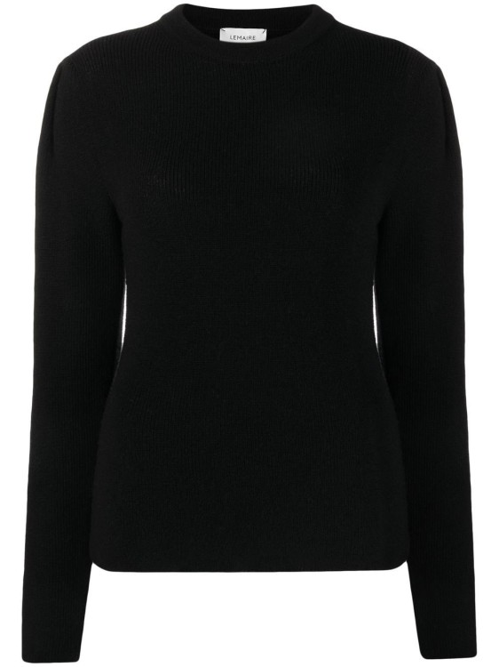 LEMAIRE BLACK FITTED SWEATER,ebf79cec-4cad-2620-5b8c-8d8c859cf2bb