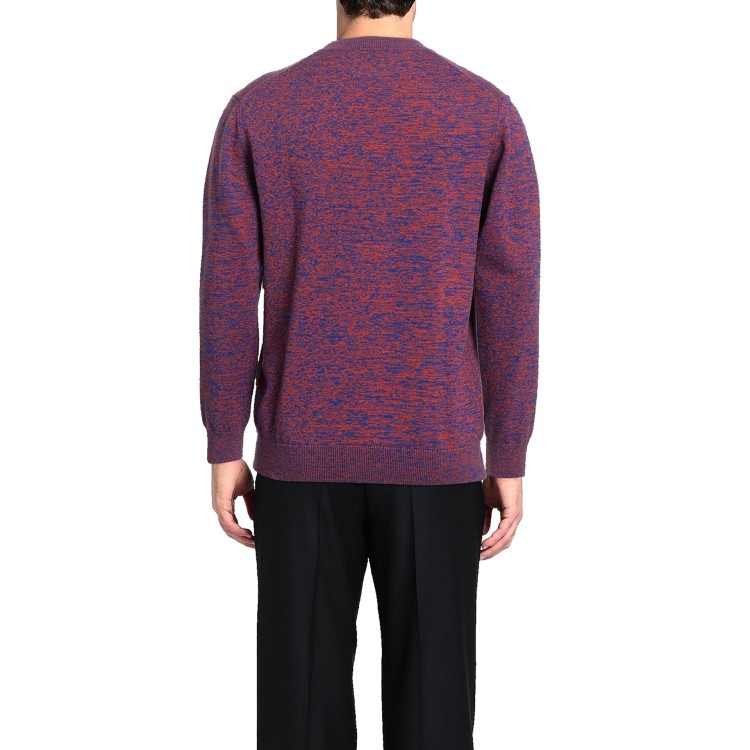 Shop Kenzo Cotton Logo Sweater In Burgundy