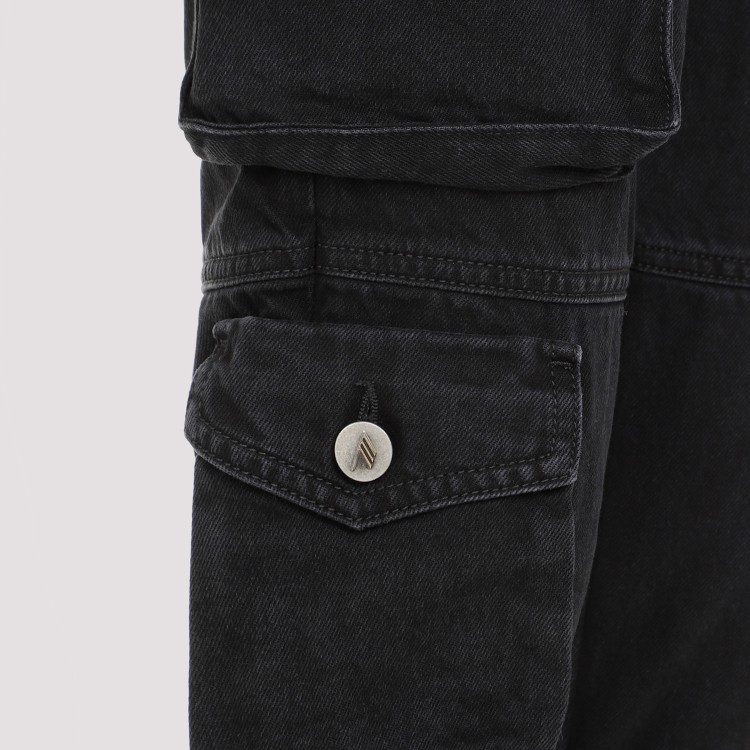 Attico Black Cotton Essie Jeans In Black
