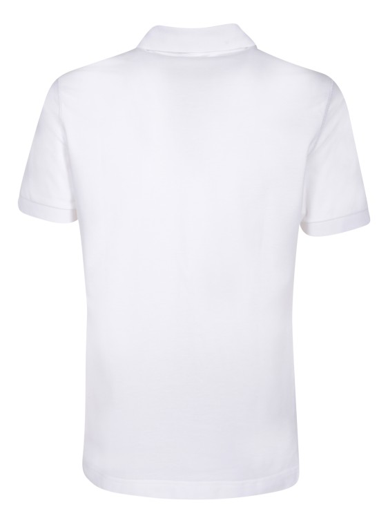 Shop Dolce & Gabbana Cotton Pique Polo Shirt In White