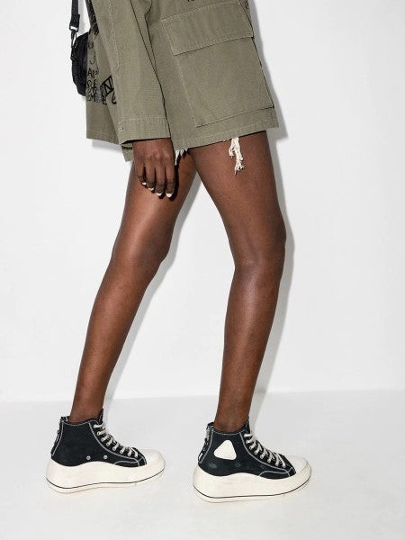 R13 Platform High-top Sneakers In Black
