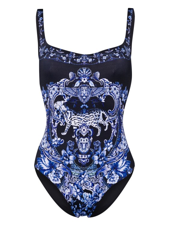 Shop Camilla Navy Blue Delft Dynasty Swimsuit