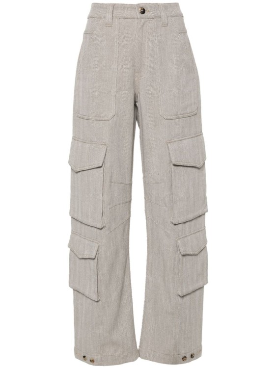 Shop Golden Goose Cargo Pants In Grey