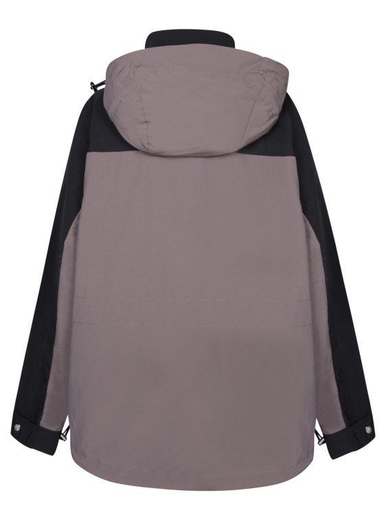 Shop Sacai Reversible Beige Jacket In Black