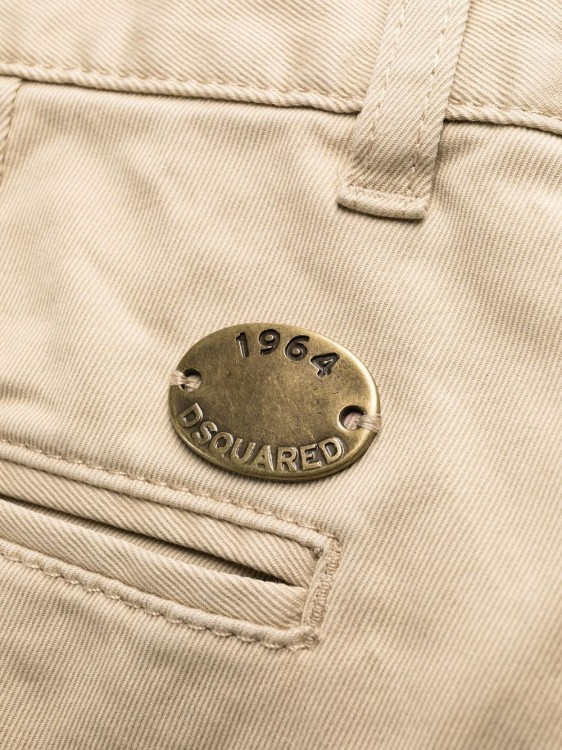 Shop Dsquared2 Tapered Mid-rise Trousers In Neutrals