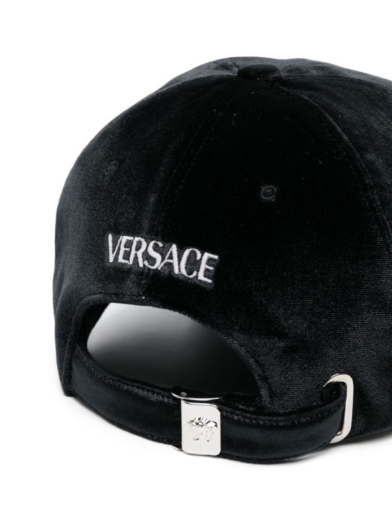 Shop Versace Cap "very" Black Velvet
