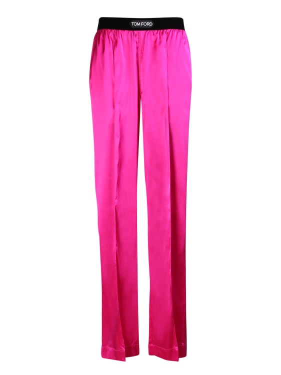 Shop Tom Ford Silk Pj Pants In Pink