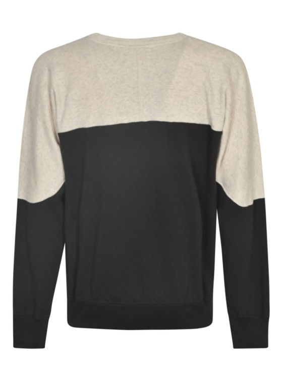 Shop Isabel Marant Faded Black/white Cotton Blend Sweaters