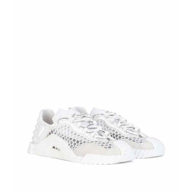 Shop Dolce & Gabbana Lace-up Sneakers In White