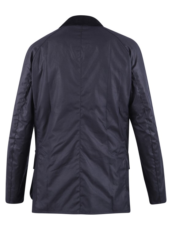 Shop Barbour Blue Cotton Jacket In Black