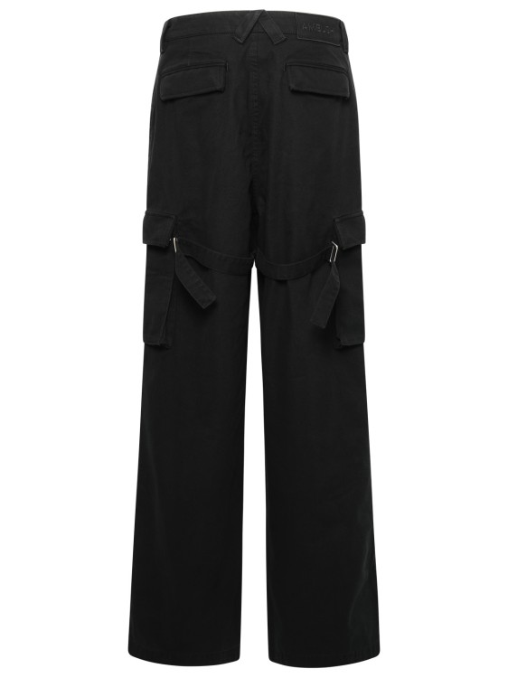 Shop Ambush Cargo Relaxed Trousers In Black