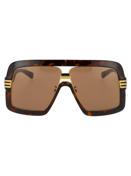 Shop Gucci Gg0900s In Brown