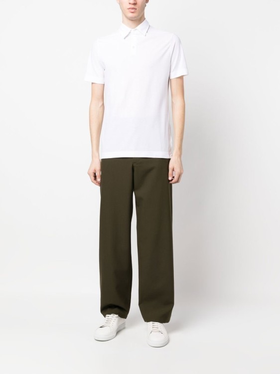 Shop Zanone Short-sleeved Polo Shirt In White