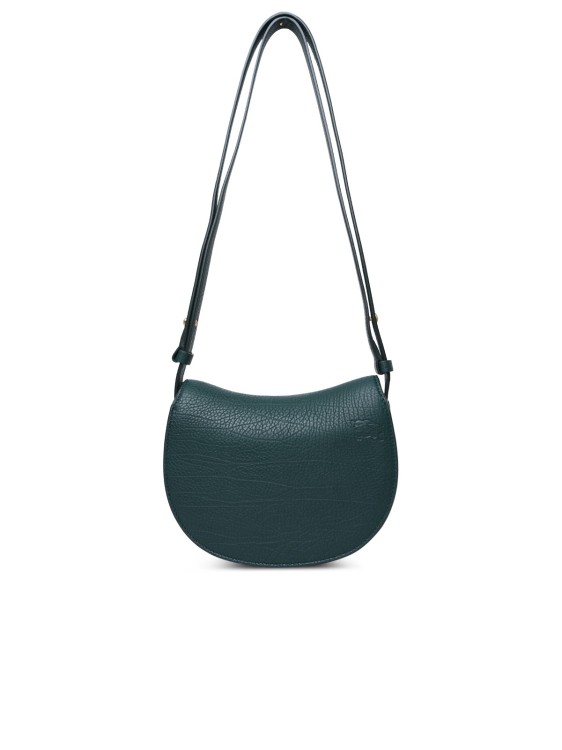 Shop Burberry Rocking Horse' Mini Bag In Green Leather In Black