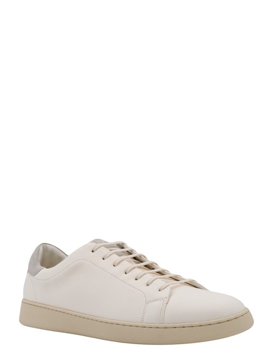 Shop Kiton Leather And Suede Sneakers In Pink
