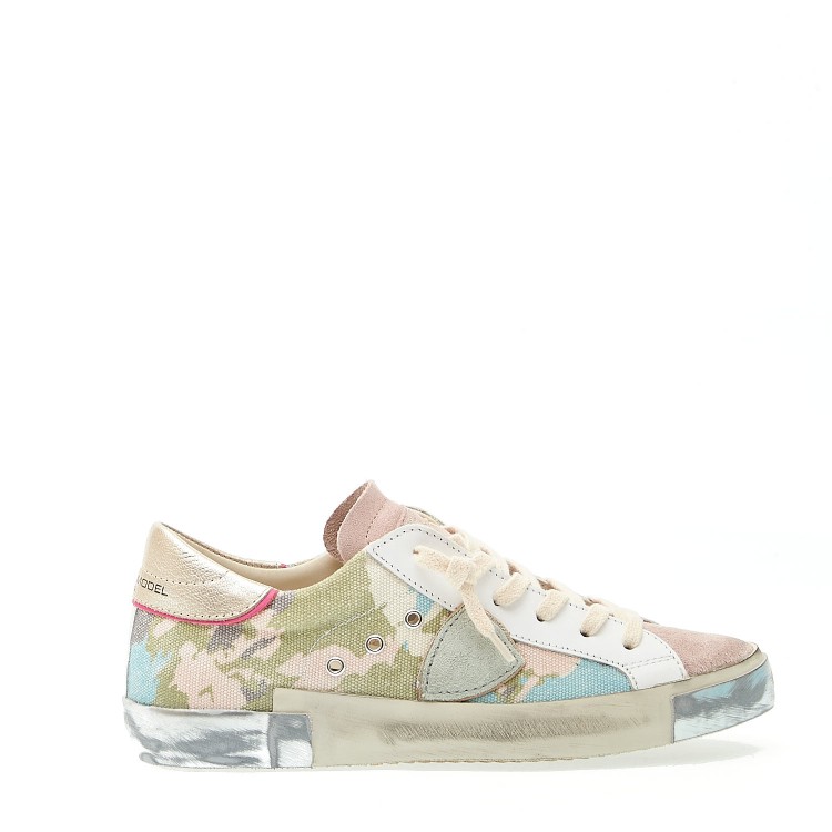 Shop Philippe Model Paris Camouflage Pink And Blue In Multicolor