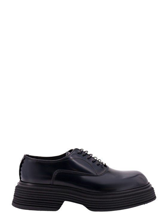 THE ANTIPODE BLACK LEATHER LACE-UP SHOE