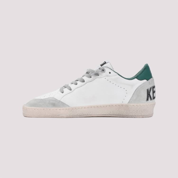 Golden Goose Off-white Calf Leather Sneakers With Signature Star Patch In White