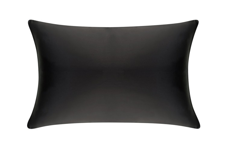Mayfairsilk Charcoal Pure Silk Pillowcase In Black