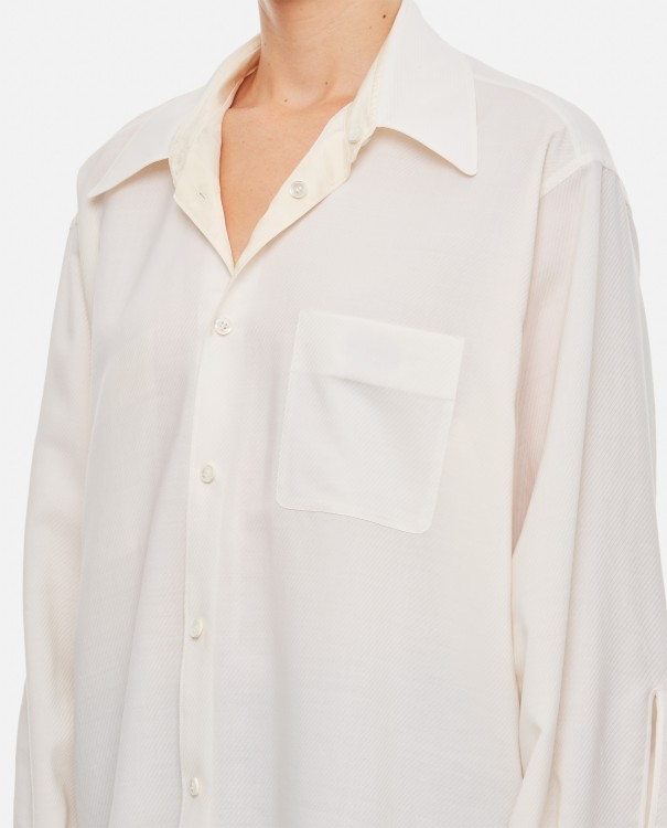 Shop Quira Reversible Button-up Shirt In White
