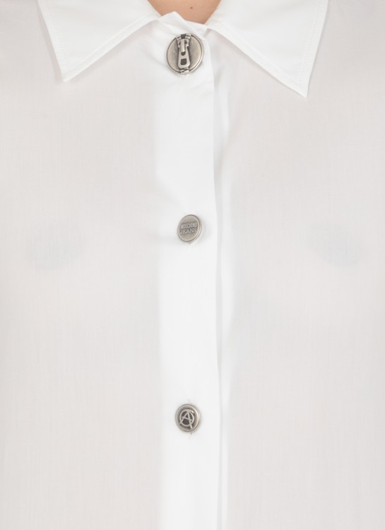 Shop Moschino Cotton Shirt In White