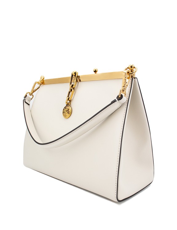 Shop Etro Iconic Medium Vela Bag In White