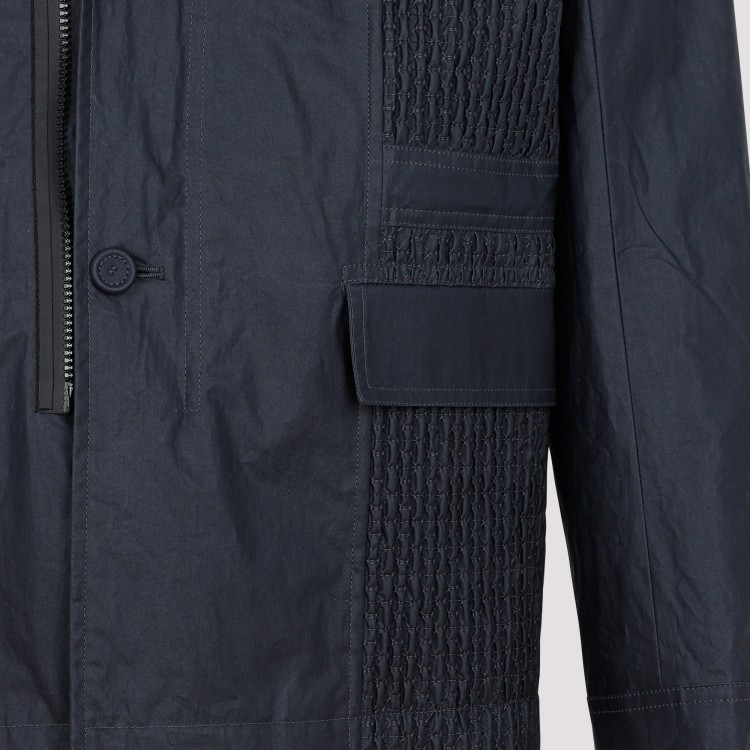 Shop Dior Navy Cotton Workwear Jacket In Blue
