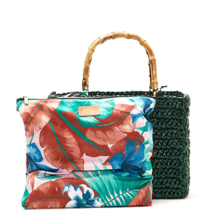 Shop Chica Medium Green Crochet Bag